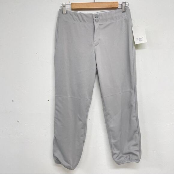 Intensity Grey Softball Cropped Pants Womens M Baseball Girls Athletic Jogger - Picture 1 of 9